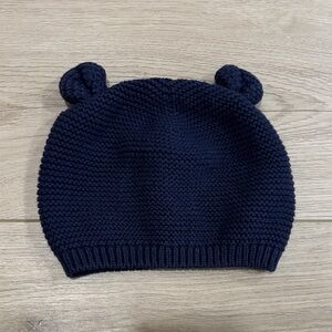 GAP Dark Blue Kids Beanie with Bear Ears